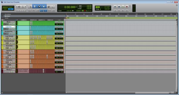 Drake Pro Tools Mixing Template | Screenshot