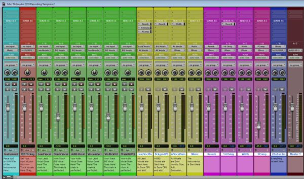 TAGAudio STDRD Pro Tools Mixing Template SS 03