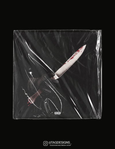 a knife wrapped in plastic